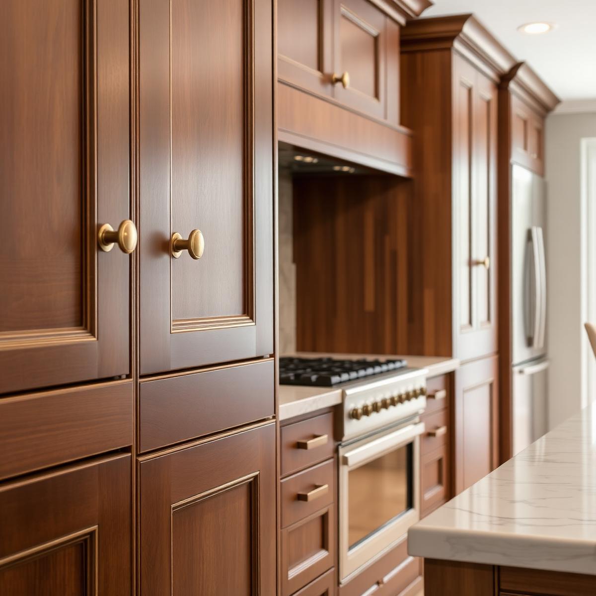 Kitchen renovation with new cabinetry and countertops
